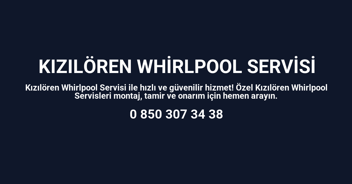 Kızılören Whirlpool Servisi